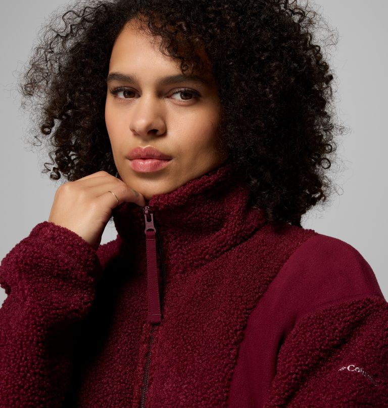 Veste en Polaire Sherpa Panorama II Femme, Color: Rich Wine, image 6
