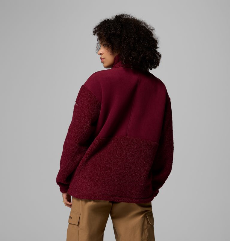 Veste en Polaire Sherpa Panorama II Femme, Color: Rich Wine, image 3