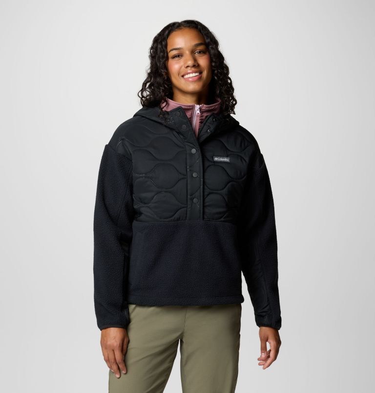 Women s Cloud Point Hooded Hybrid Fleece Columbia Sportswear