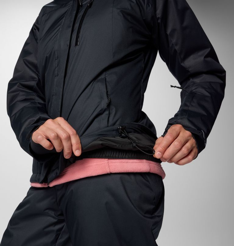 Women's Snowy Summit Insulated Jacket, Color: Black, Black Dobby, image 7
