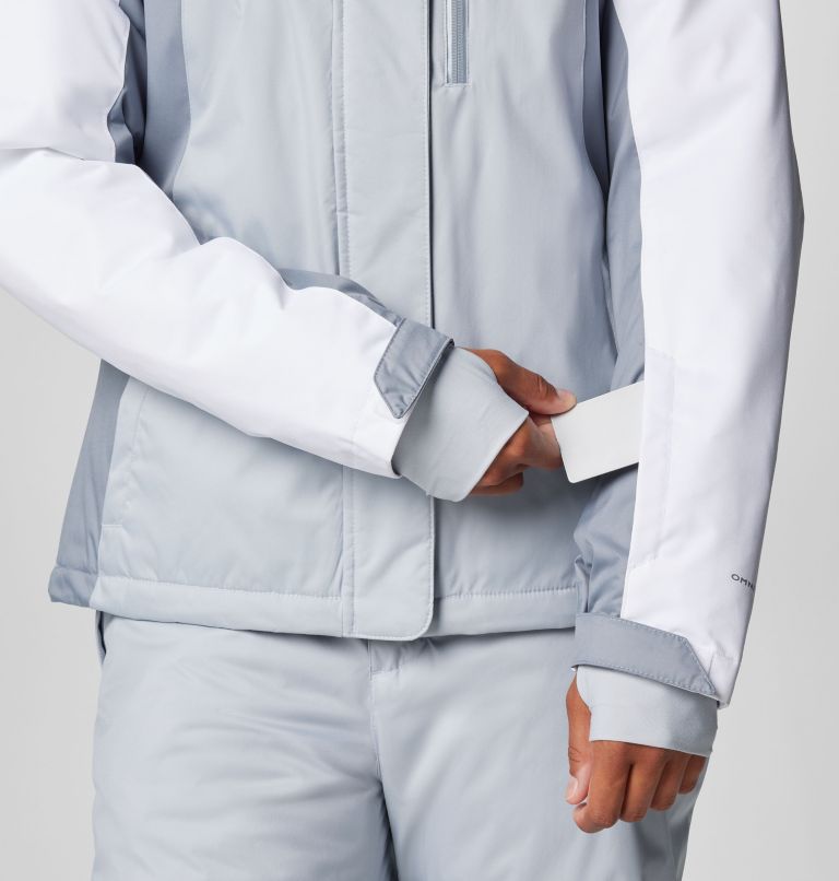 Women's Snowy Summit Insulated Jacket, Color: Cirrus Grey, Tradewinds Grey, White Dbby, image 9