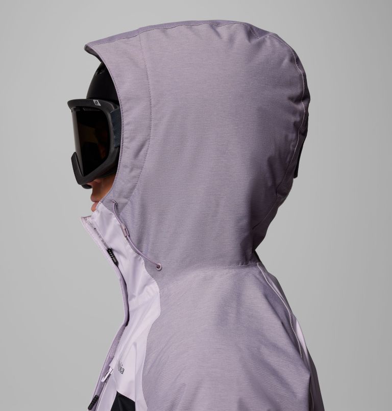 Women's Snowy Summit Insulated Jacket, Color: Lavender Pearl, Black, Shl Prpl Crss Dy, image 11