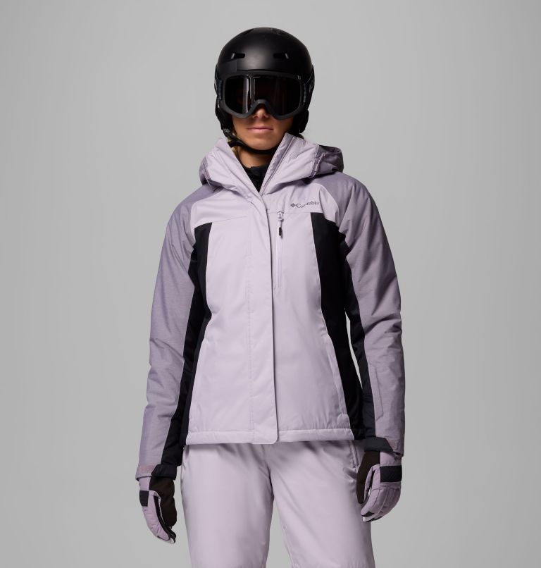 Women's Snowy Summit Insulated Jacket, Color: Lavender Pearl, Black, Shl Prpl Crss Dy, image 1