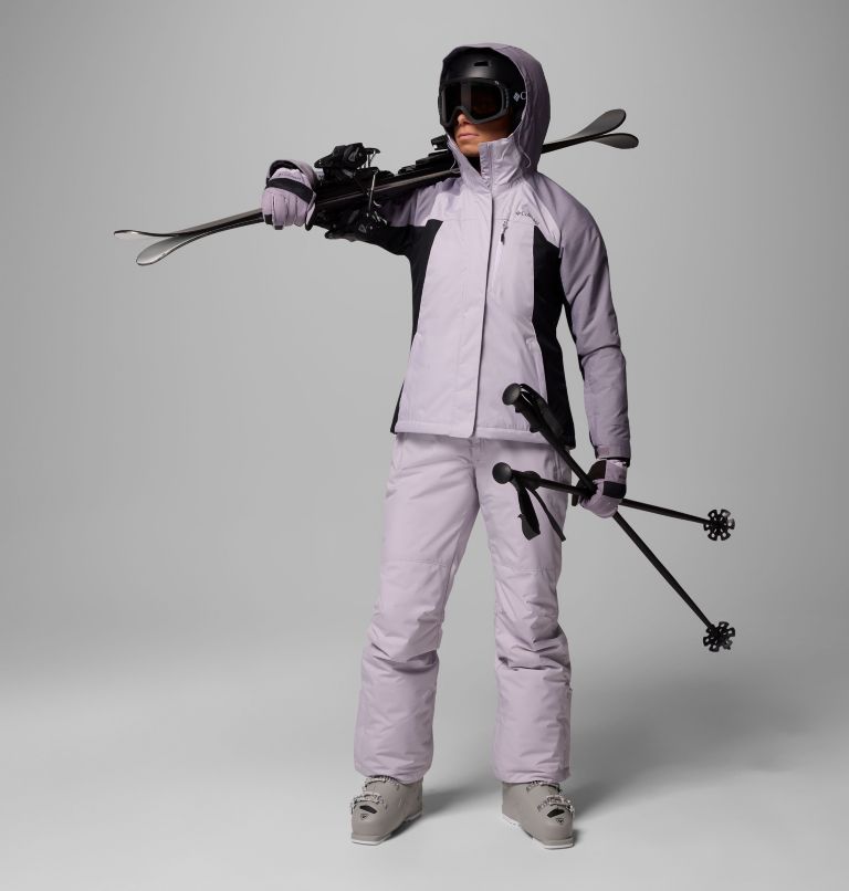 Women's Snowy Summit Insulated Jacket, Color: Lavender Pearl, Black, Shl Prpl Crss Dy, image 2