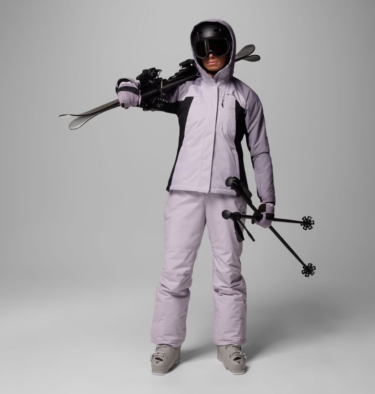 Women's Snowy Summit Insulated Jacket, Color: Lavender Pearl, Black, Shl Prpl Crss Dy, image 13