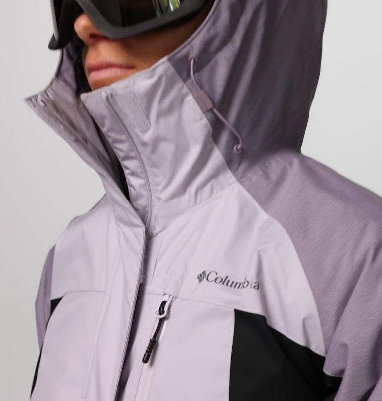 Women's Snowy Summit Insulated Jacket, Color: Lavender Pearl, Black, Shl Prpl Crss Dy