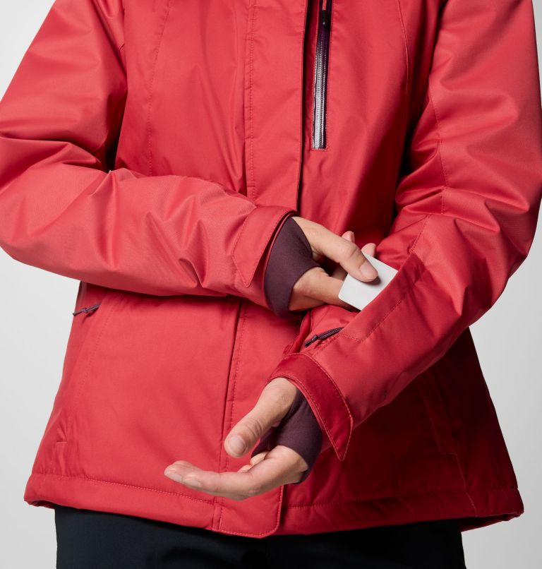 Women's Snowy Summit Insulated Jacket, Color: Daredevil, Daredevil Dobby, image 8