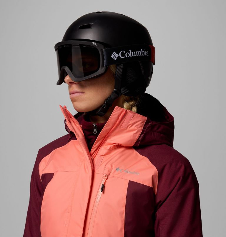 Women's Snowy Summit Insulated Jacket, Color: Alpenglow, Rich Wine Cross Dye, image 12