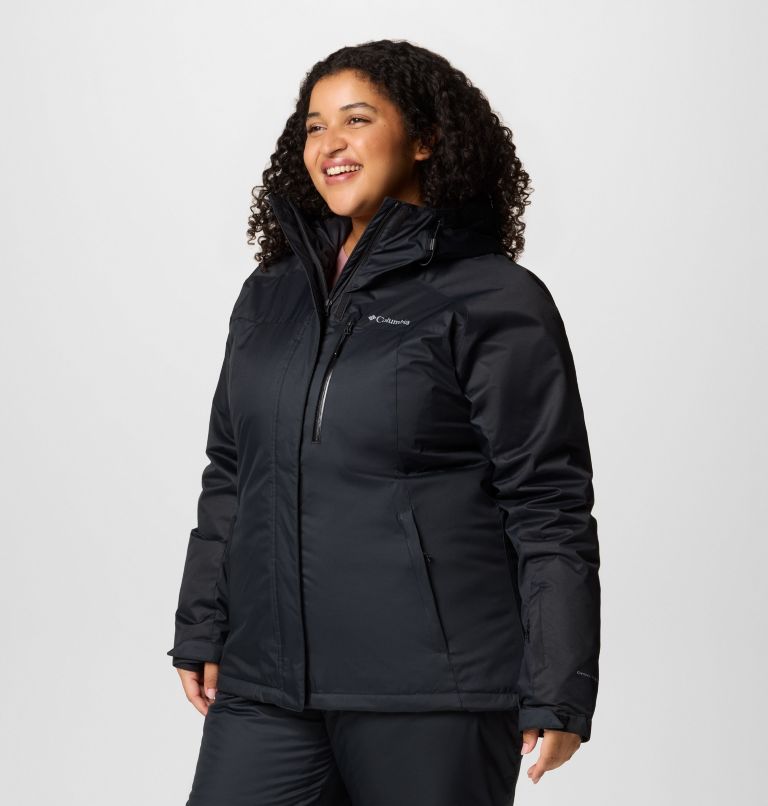 Women's Snowy Summit Insulated Jacket - Plus Size, Color: Black, Black Dobby, image 4