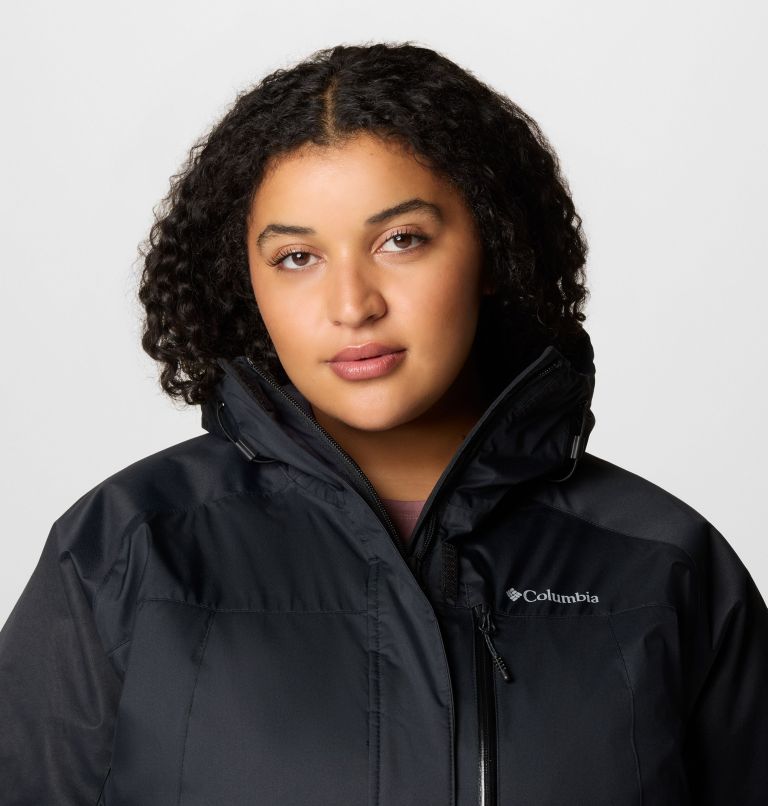 Women's Snowy Summit Insulated Jacket - Plus Size, Color: Black, Black Dobby, image 5