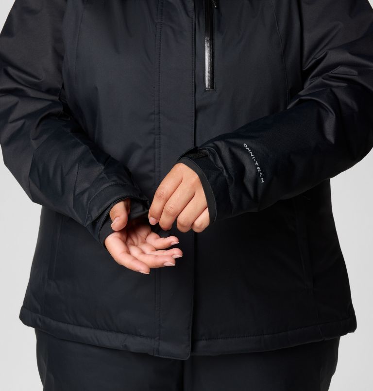 Women's Snowy Summit Insulated Jacket - Plus Size, Color: Black, Black Dobby, image 6