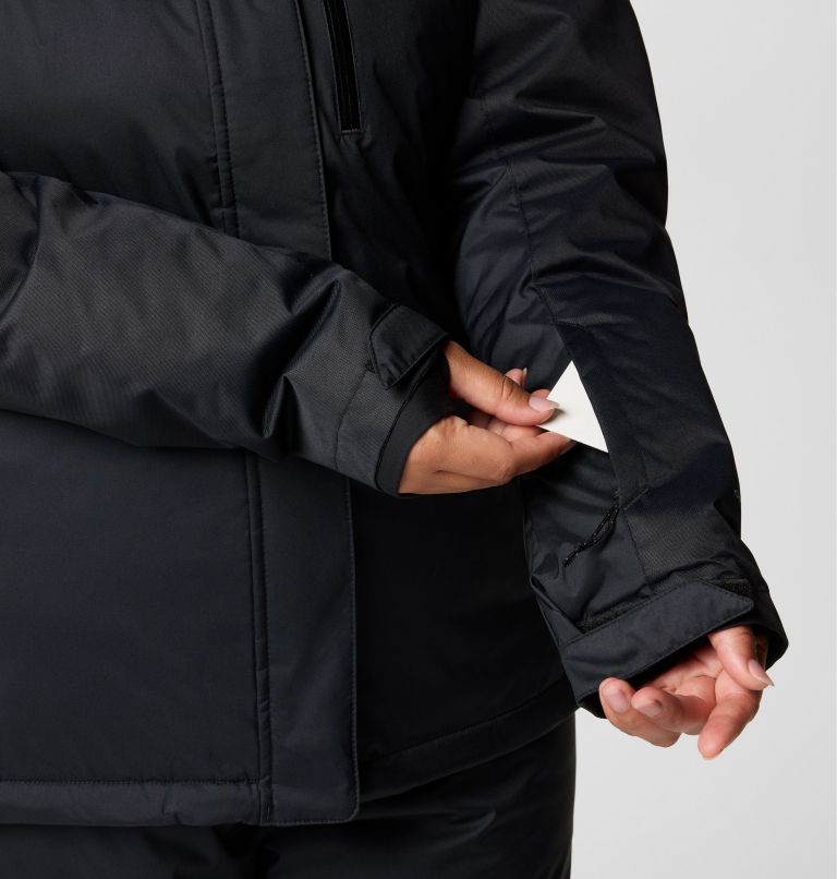 Women's Snowy Summit Insulated Jacket - Plus Size, Color: Black, Black Dobby, image 7