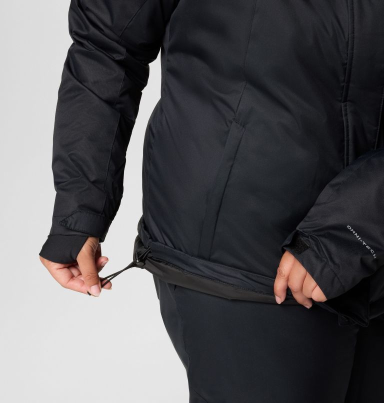 Women's Snowy Summit Insulated Jacket - Plus Size, Color: Black, Black Dobby, image 8