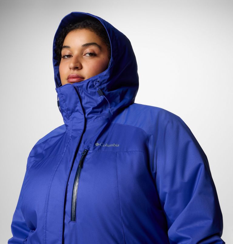 Women's Snowy Summit Insulated Jacket - Plus Size, Color: Clematis Blue, Clematis Blue Dobby, image 5