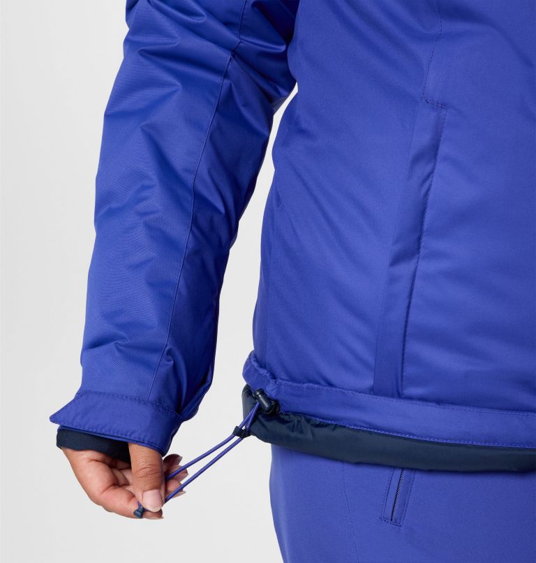 Women's Snowy Summit Insulated Jacket - Plus Size, Color: Clematis Blue, Clematis Blue Dobby, image 8