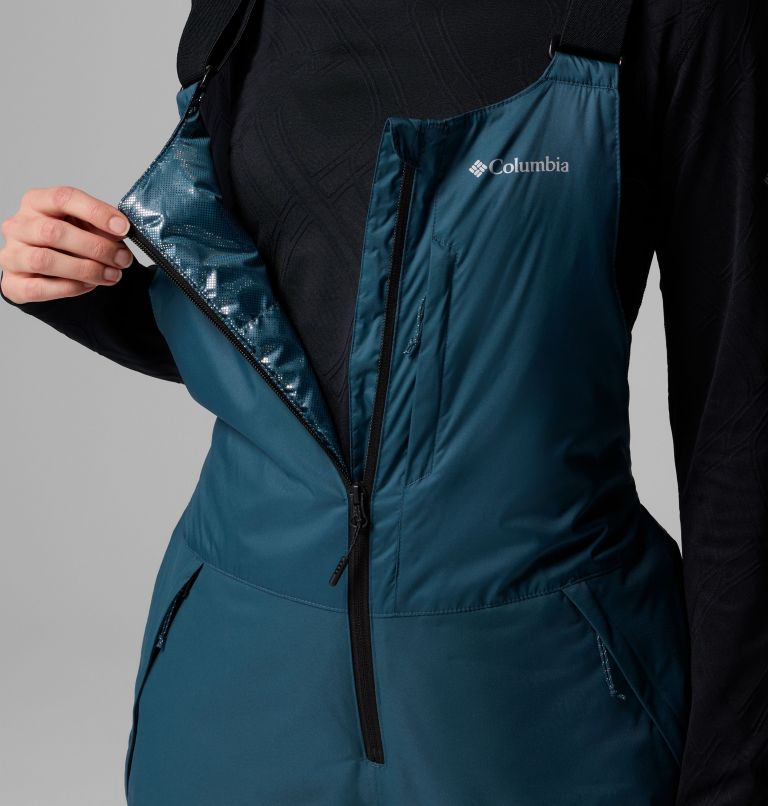 Women's Iceventure II Bib, Color: Everblue Dobby, image 5