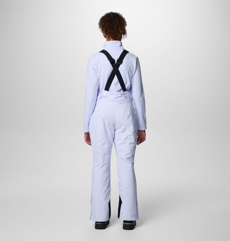 Women's Iceventure II Bib, Color: Snowdrift Dobby, Black, image 2