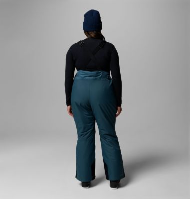 Women's Iceventure II Bib - Plus Size, Color: Everblue Dobby, image 7