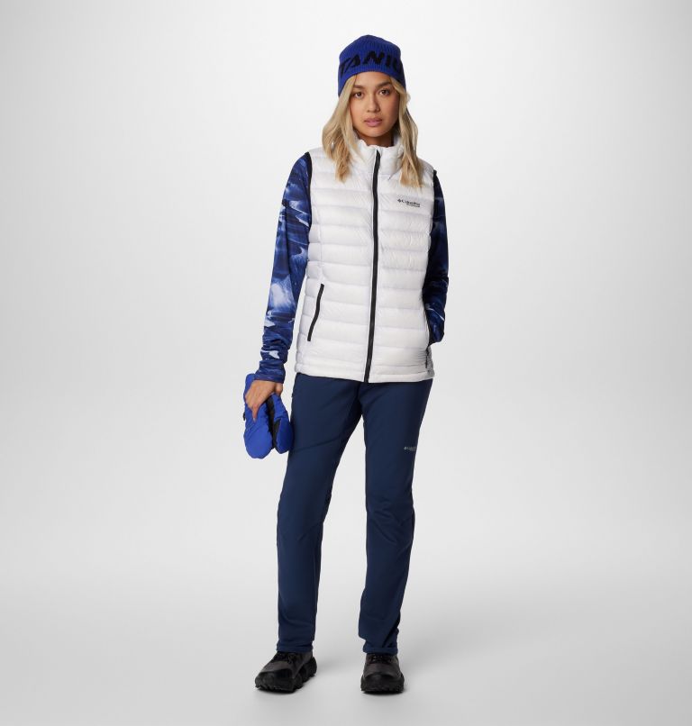 Women's Arctic Crest Down Vest, Color: White, image 3