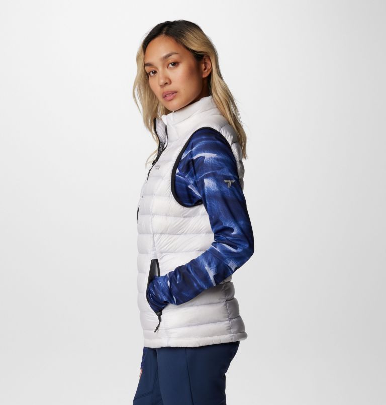 Women's Arctic Crest Down Vest, Color: White, image 4