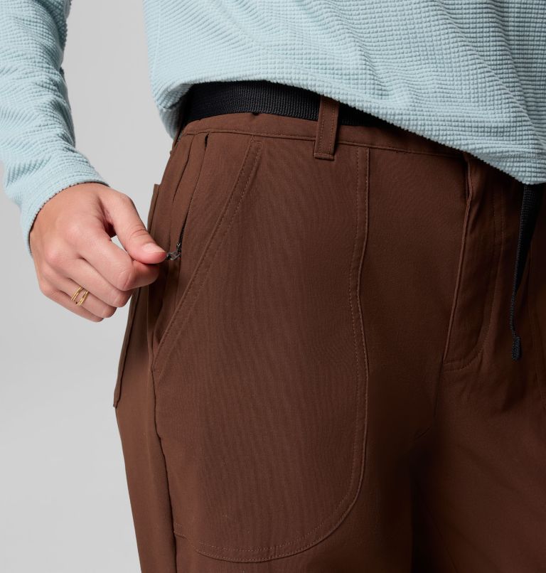Women's Brea Falls Nylon Pants, Color: Tobacco, image 7