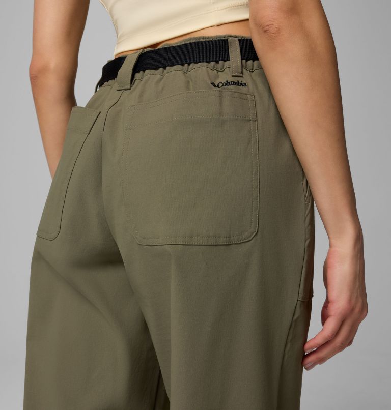 Women's Brea Falls Nylon Pants, Color: Stone Green, image 7