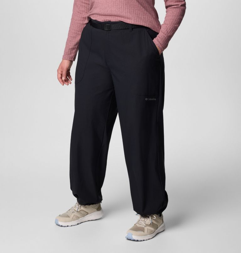 Women's Brea Falls Nylon Pants - Plus Size, Color: Black, image 4