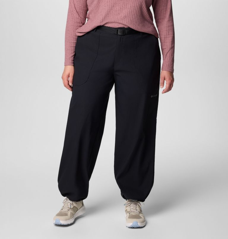 Women's Brea Falls Nylon Pants - Plus Size, Color: Black, image 1