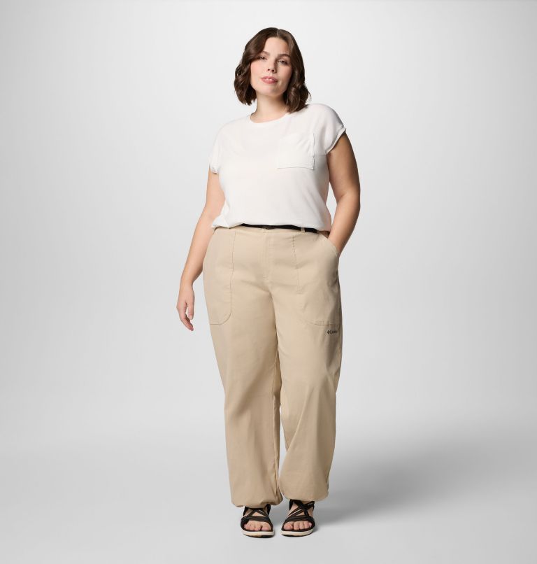 Women's Brea Falls Nylon Pants - Plus Size, Color: Ancient Fossil, image 8