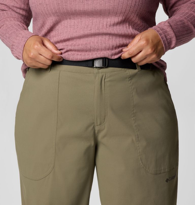 Women's Brea Falls Nylon Pants - Plus Size, Color: Stone Green, image 5