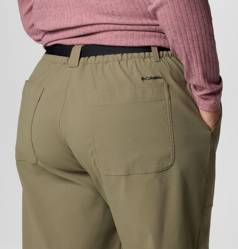 Women's Brea Falls Nylon Pants - Plus Size, Color: Stone Green, image 6