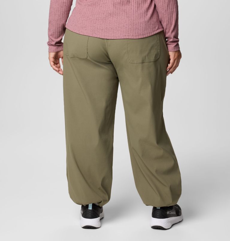 Women's Brea Falls Nylon Pants - Plus Size, Color: Stone Green, image 2
