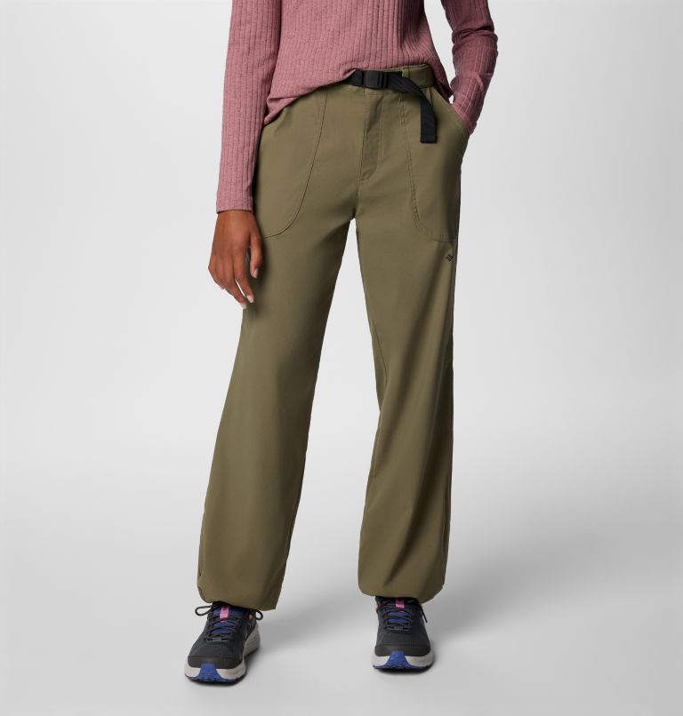 Women's Brea Falls Hiking Trousers, Color: Stone Green, image 1