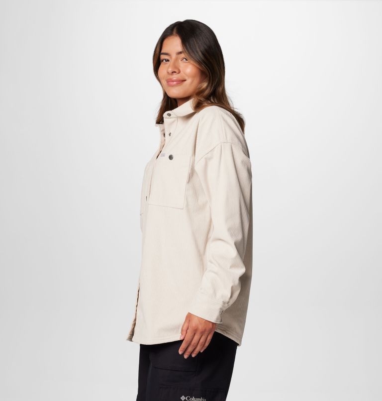 Women's Blue Point Creek Corduroy Shirt Jacket, Color: Dark Stone, image 4