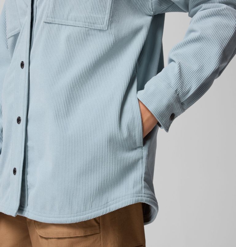 Women's Blue Point Creek Corduroy Shirt Jacket, Color: Crushed Blue, image 8