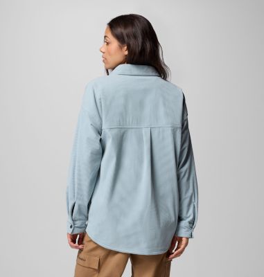 Women's Blue Point Creek Corduroy Shirt Jacket, Color: Crushed Blue, image 3