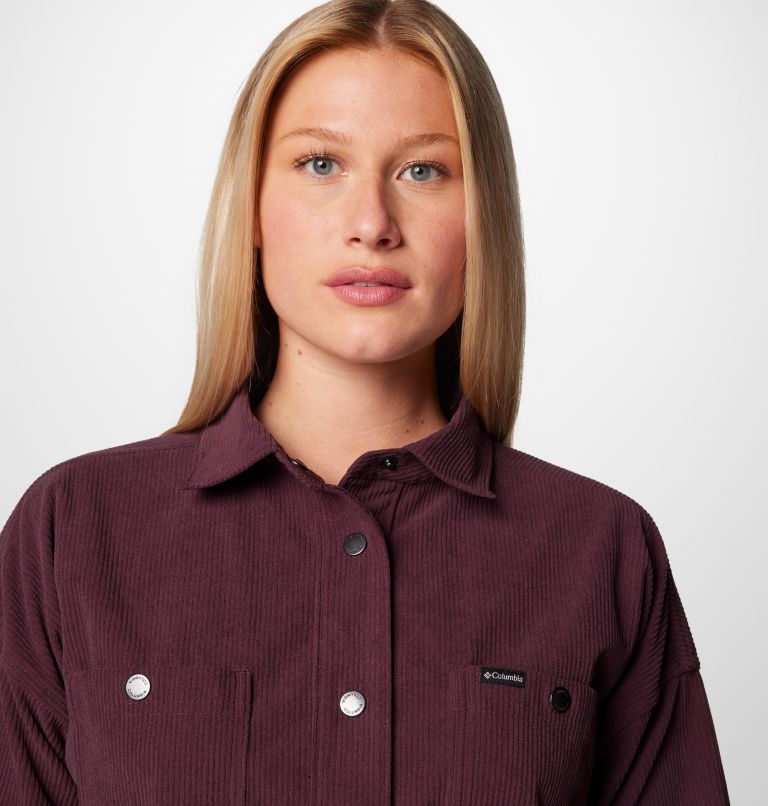Women's Blue Point Creek Corduroy Shirt Jacket, Color: Moonvista, image 5