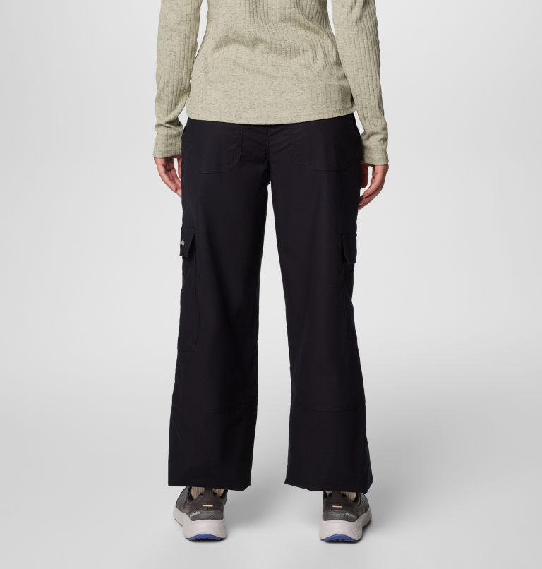 Women's Brea Falls Cotton Ripstop Cargo Trousers, Color: Black, image 2