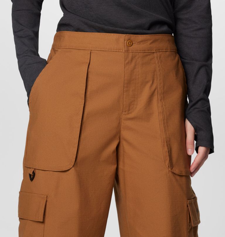 Women's Brea Falls Cotton Ripstop Cargo Trousers, Color: Camel Brown, image 5