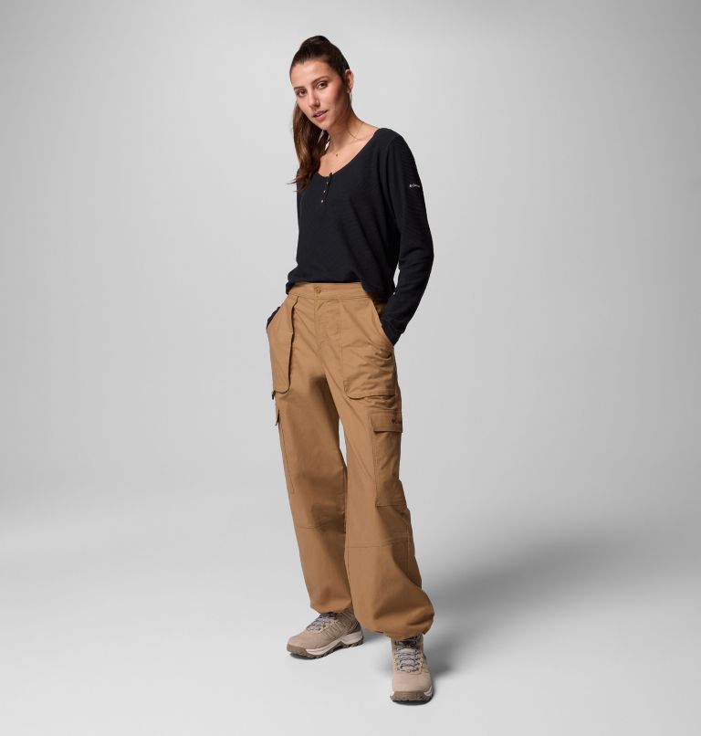 Women's Brea Falls Cotton Ripstop Pants, Color: Delta, image 2