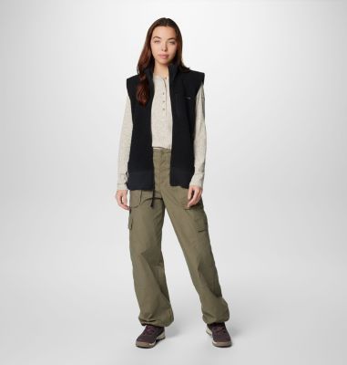 Women's Brea Falls Cotton Ripstop Cargo Trousers, Color: Stone Green, image 7