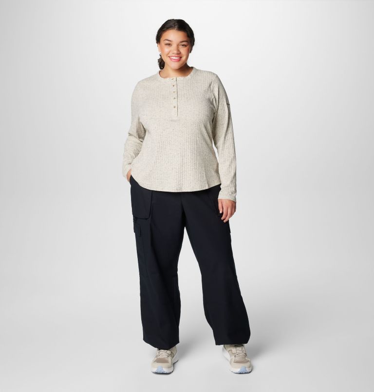 Women's Brea Falls Cotton Ripstop Pants - Plus Size, Color: Black, image 3