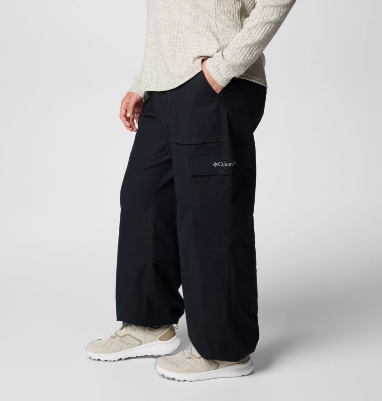 Women's Brea Falls Cotton Ripstop Pants - Plus Size, Color: Black, image 4