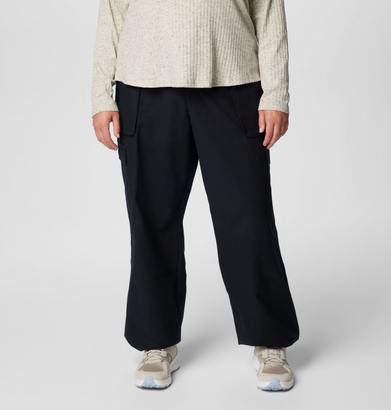 Women's Brea Falls Cotton Ripstop Pants - Plus Size, Color: Black, image 1