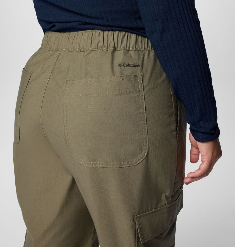 Women's Brea Falls Cotton Ripstop Pants - Plus Size, Color: Stone Green, image 6