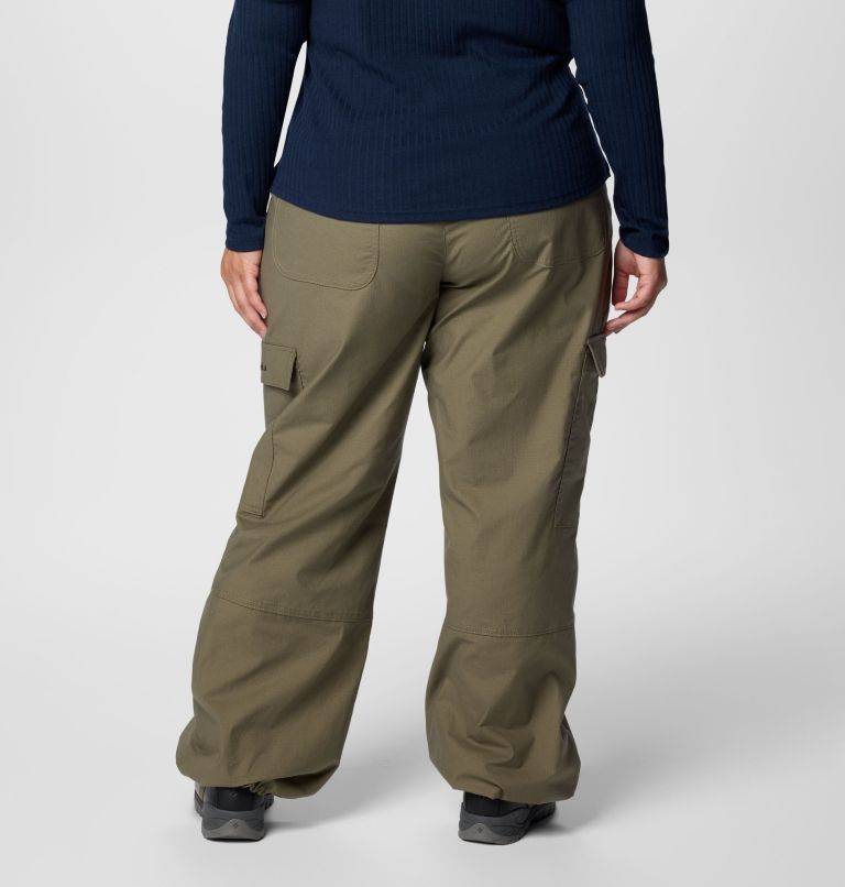 Women's Brea Falls Cotton Ripstop Pants - Plus Size, Color: Stone Green, image 2