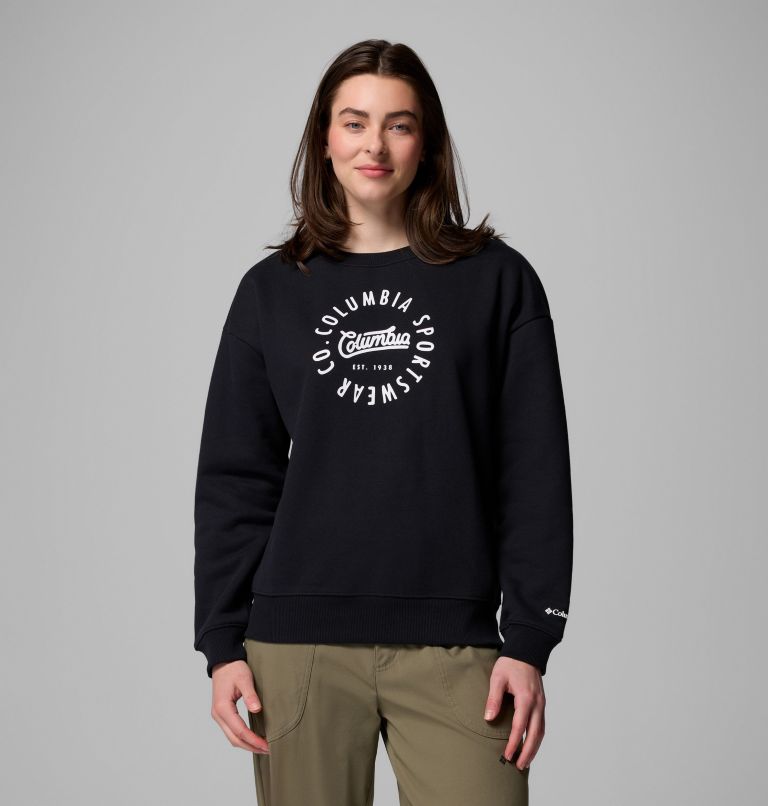 Women's Meridian Creek Crew Shirt, Color: Black, Columbia All Around, image 1