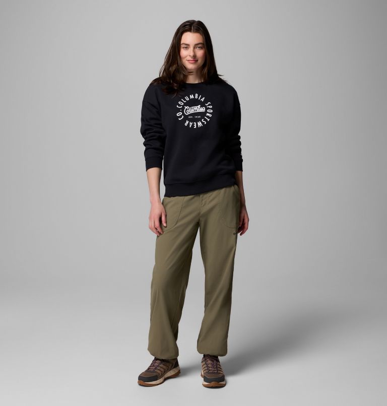 Women's Meridian Creek Crew Shirt, Color: Black, Columbia All Around, image 5