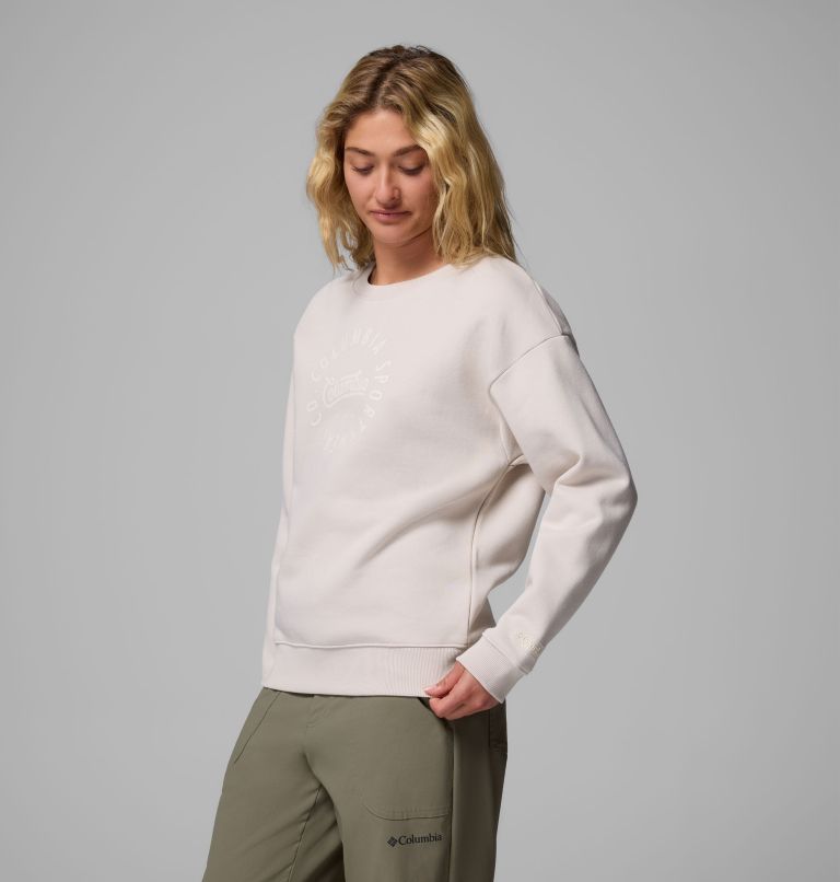 Women's Meridian Creek Crew Shirt, Color: Dark Stone, Columbia All Around, image 4