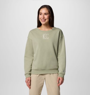 Women's Meridian Creek Sweatshirt, Color: Safari, Treehugger, image 1